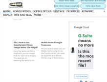 Tablet Screenshot of mobilehomeliving.org